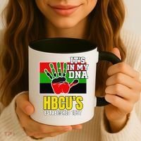 HBCU Souvenir Authentic Red Black and Green HBCU Campus Coffee Mug thumb 3