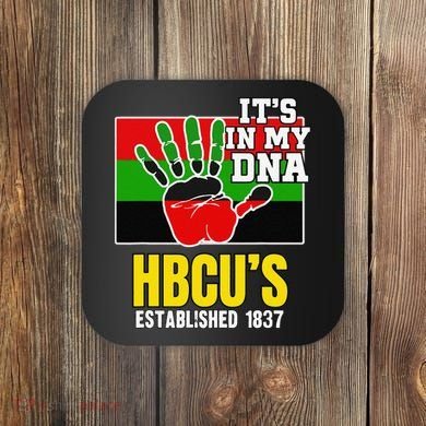HBCU Souvenir Authentic Red Black and Green HBCU Campus Coaster