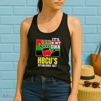 HBCU Souvenir Authentic Red Black and Green HBCU Campus Women's Tank Top thumb 2