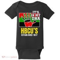 HBCU Souvenir Authentic Red Black and Green HBCU Campus Baby Bodysuit thumb 0