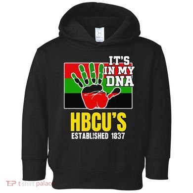 HBCU Souvenir Authentic Red Black and Green HBCU Campus Toddler Hoodie