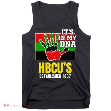 HBCU Souvenir Authentic Red Black and Green HBCU Campus Tank Top