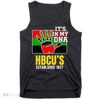 HBCU Souvenir Authentic Red Black and Green HBCU Campus Tank Top thumb 0