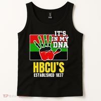 HBCU Souvenir Authentic Red Black and Green HBCU Campus Tank Top thumb 2