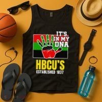 HBCU Souvenir Authentic Red Black and Green HBCU Campus Tank Top thumb 4