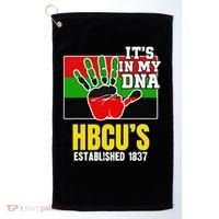 HBCU Souvenir Authentic Red Black and Green HBCU Campus Golf Towel thumb 0