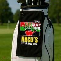 HBCU Souvenir Authentic Red Black and Green HBCU Campus Golf Towel thumb 2