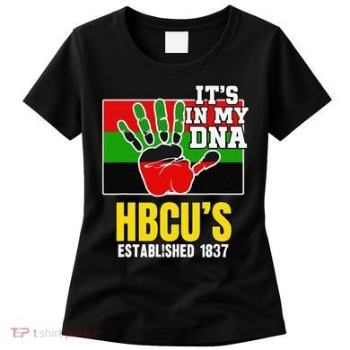 HBCU Souvenir Authentic Red Black and Green HBCU Campus Women's T-Shirt