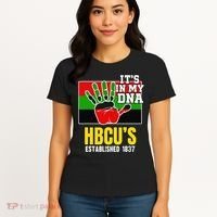 HBCU Souvenir Authentic Red Black and Green HBCU Campus Women's T-Shirt thumb 4