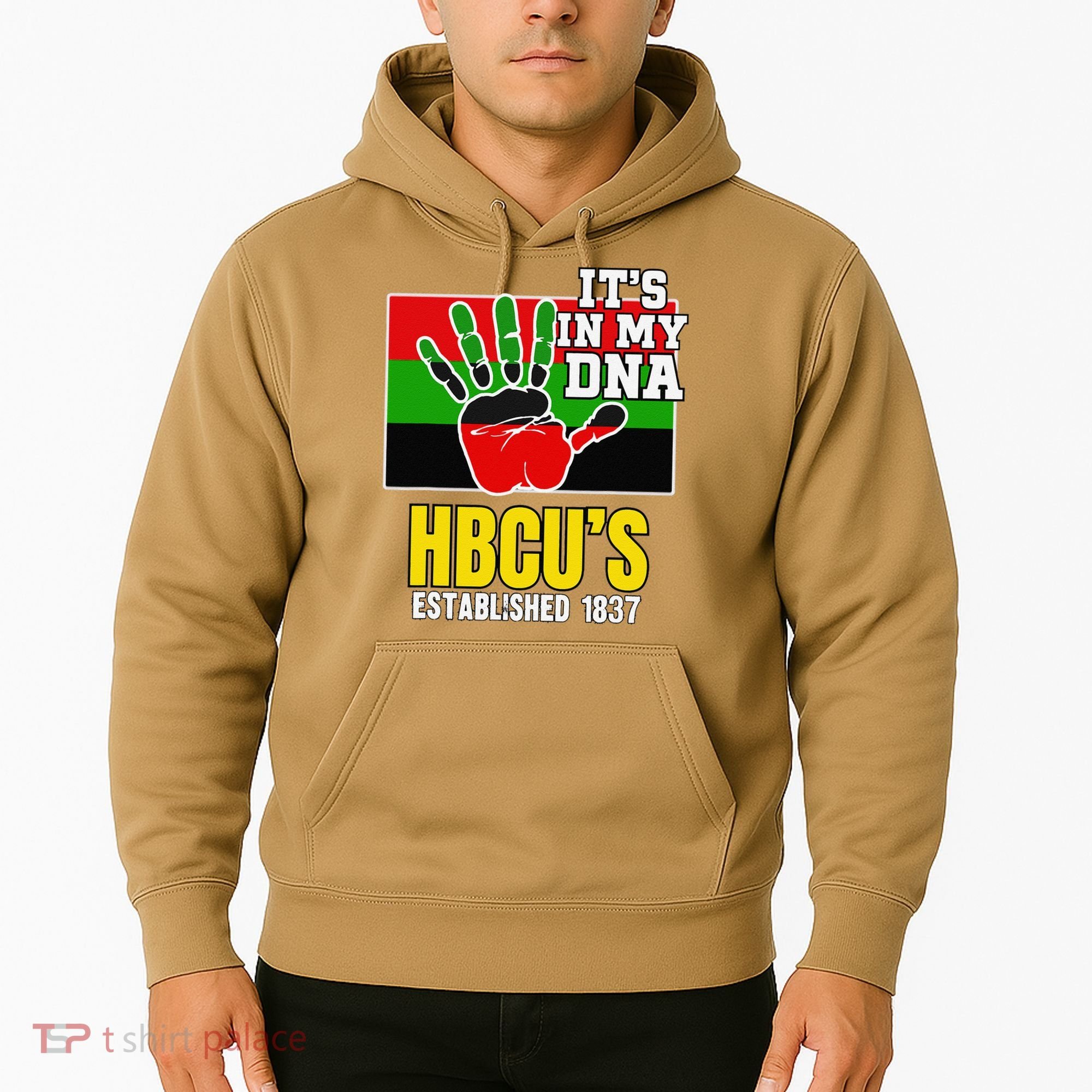 HBCU Souvenir Authentic Red Black and Green HBCU Campus Hoodie