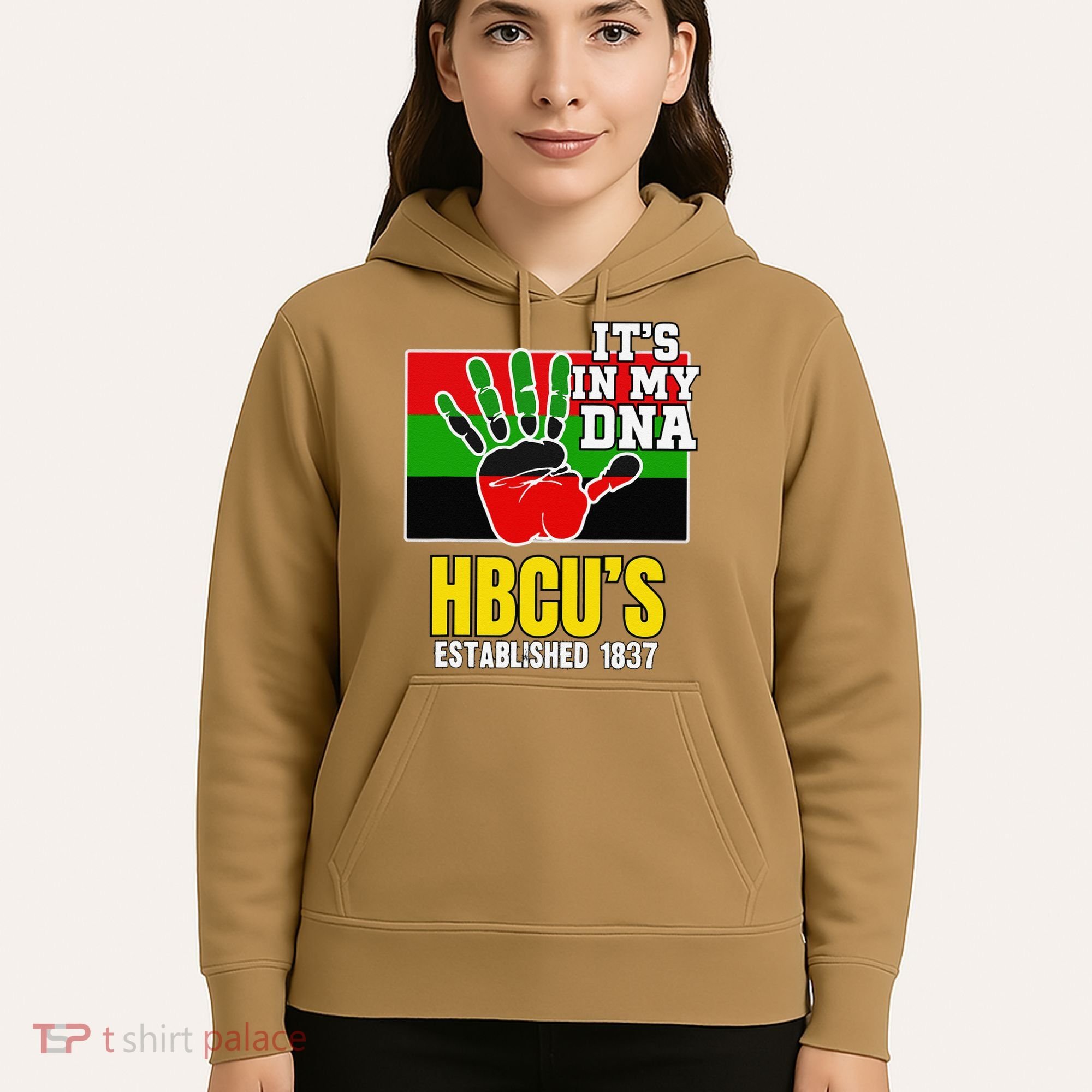 HBCU Souvenir Authentic Red Black and Green HBCU Campus Hoodie