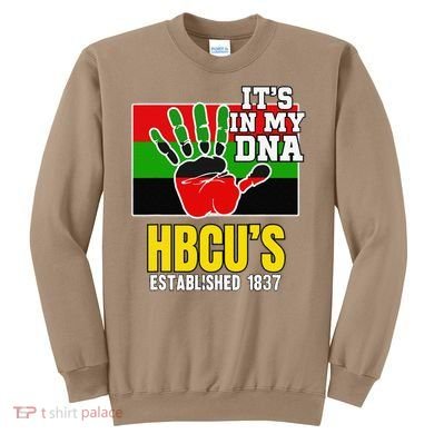 HBCU Souvenir Authentic Red Black and Green HBCU Campus Sweatshirt