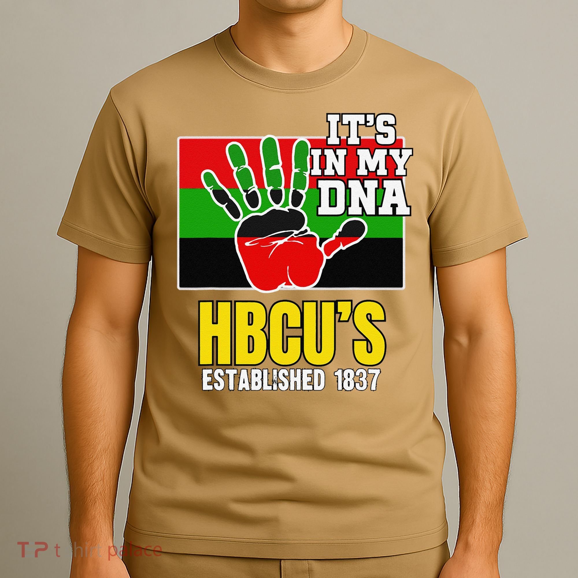 HBCU Souvenir Authentic Red Black and Green HBCU Campus T-Shirt