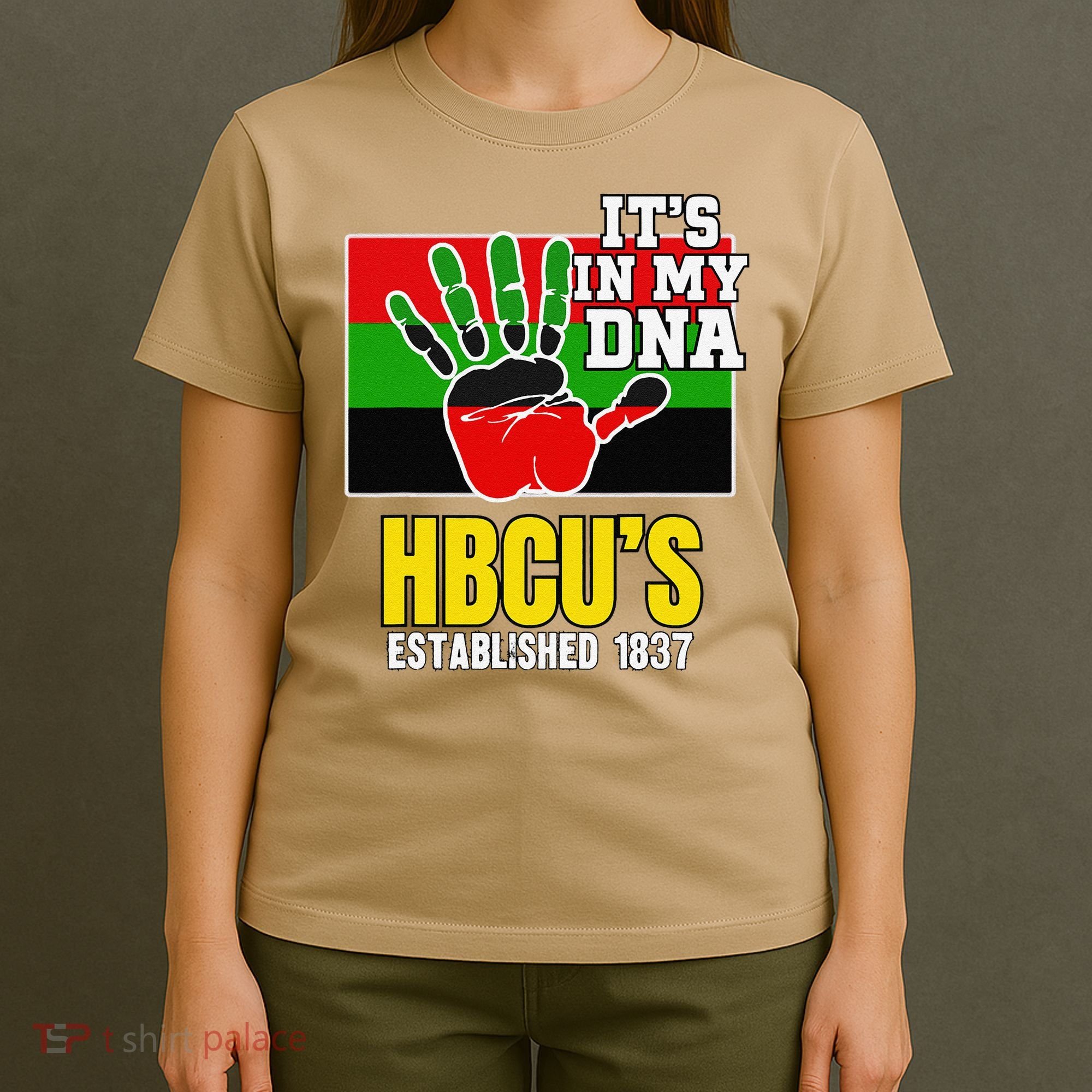 HBCU Souvenir Authentic Red Black and Green HBCU Campus T-Shirt