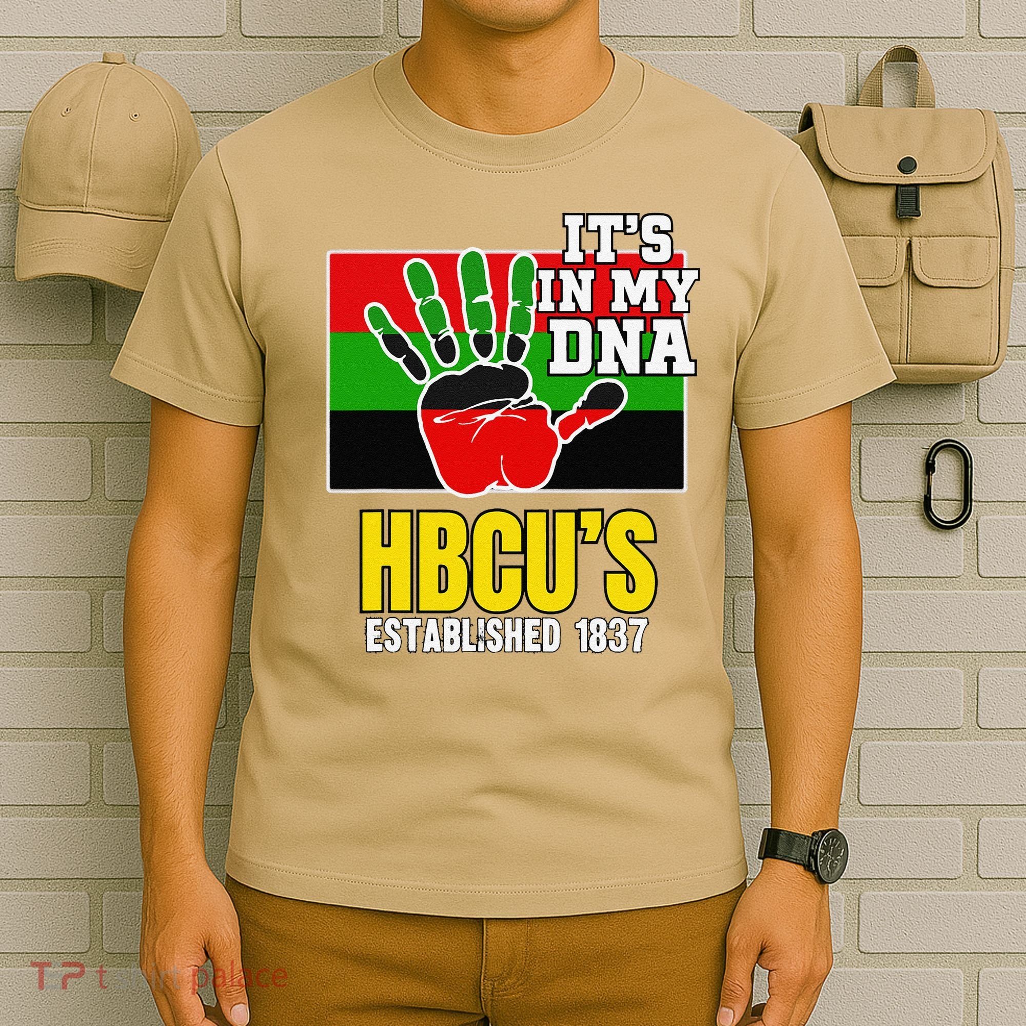 HBCU Souvenir Authentic Red Black and Green HBCU Campus T-Shirt