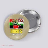 HBCU Souvenir Authentic Red Black and Green HBCU Campus Button thumb 0