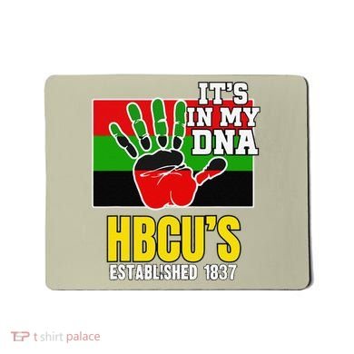 HBCU Souvenir Authentic Red Black and Green HBCU Campus Mousepad