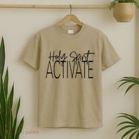 Holy Spirit Activate Western Jesus Lover Christian Religious T-Shirt thumb 2