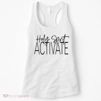 Holy Spirit Activate Western Jesus Lover Christian Religious Women's Tank Top thumb 0