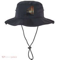 Hawaii Sunset American Flag Honolulu Hawaiian Island Bucket Hat thumb 0