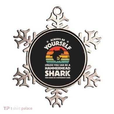 Hammerhead Shark Always Be Yourself Retro Vintage Ornament