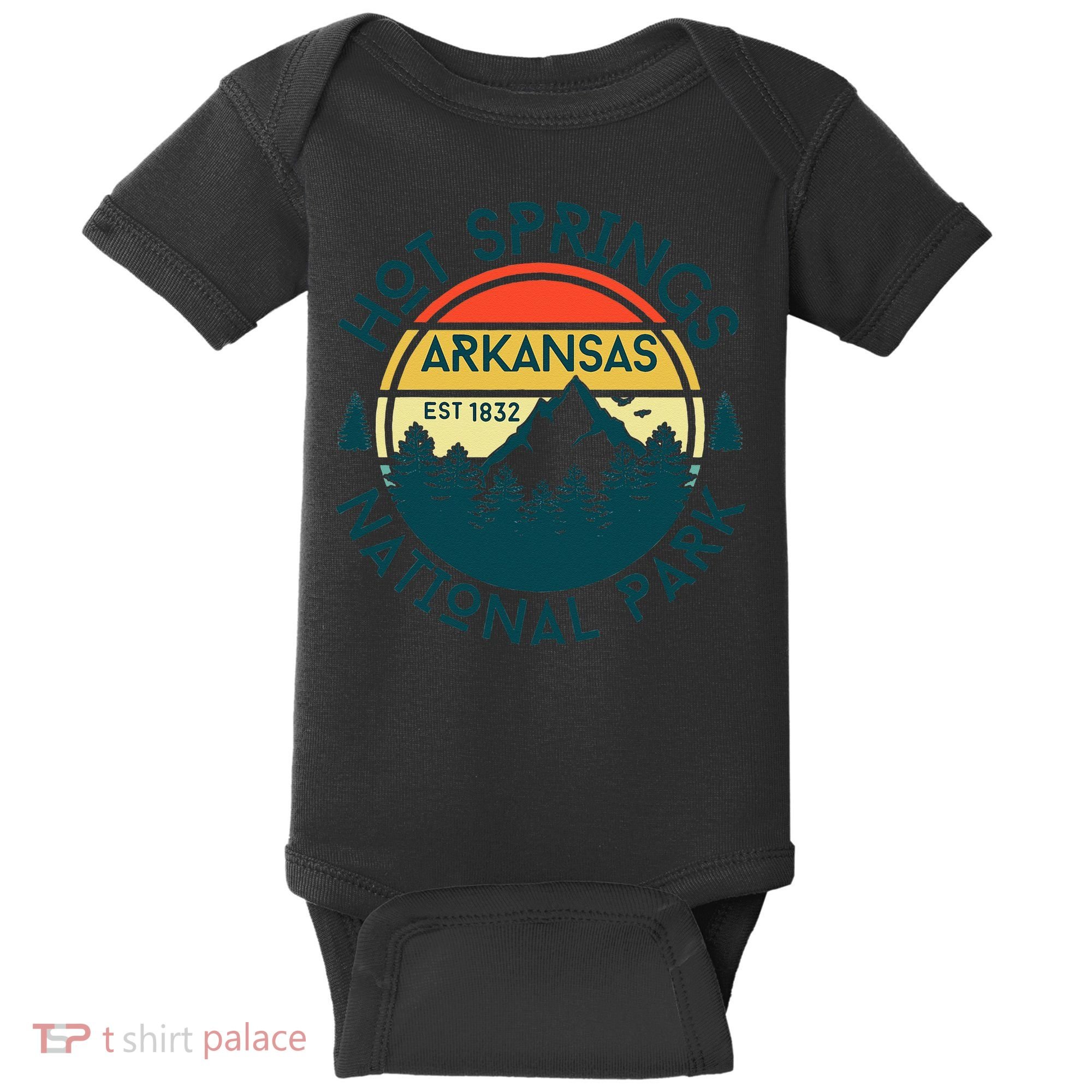 Hot Springs Arkansas Nature Hiking Outdoors Travel Baby Bodysuit