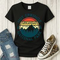 Hot Springs Arkansas Nature Hiking Outdoors Travel Women's T-Shirt thumb 3