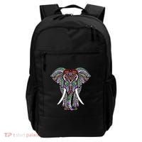 Henna Stylish Artistic Save The Elephants Wildlife Backpack thumb 0