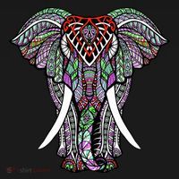 Henna Stylish Artistic Save The Elephants Wildlife Backpack thumb 2