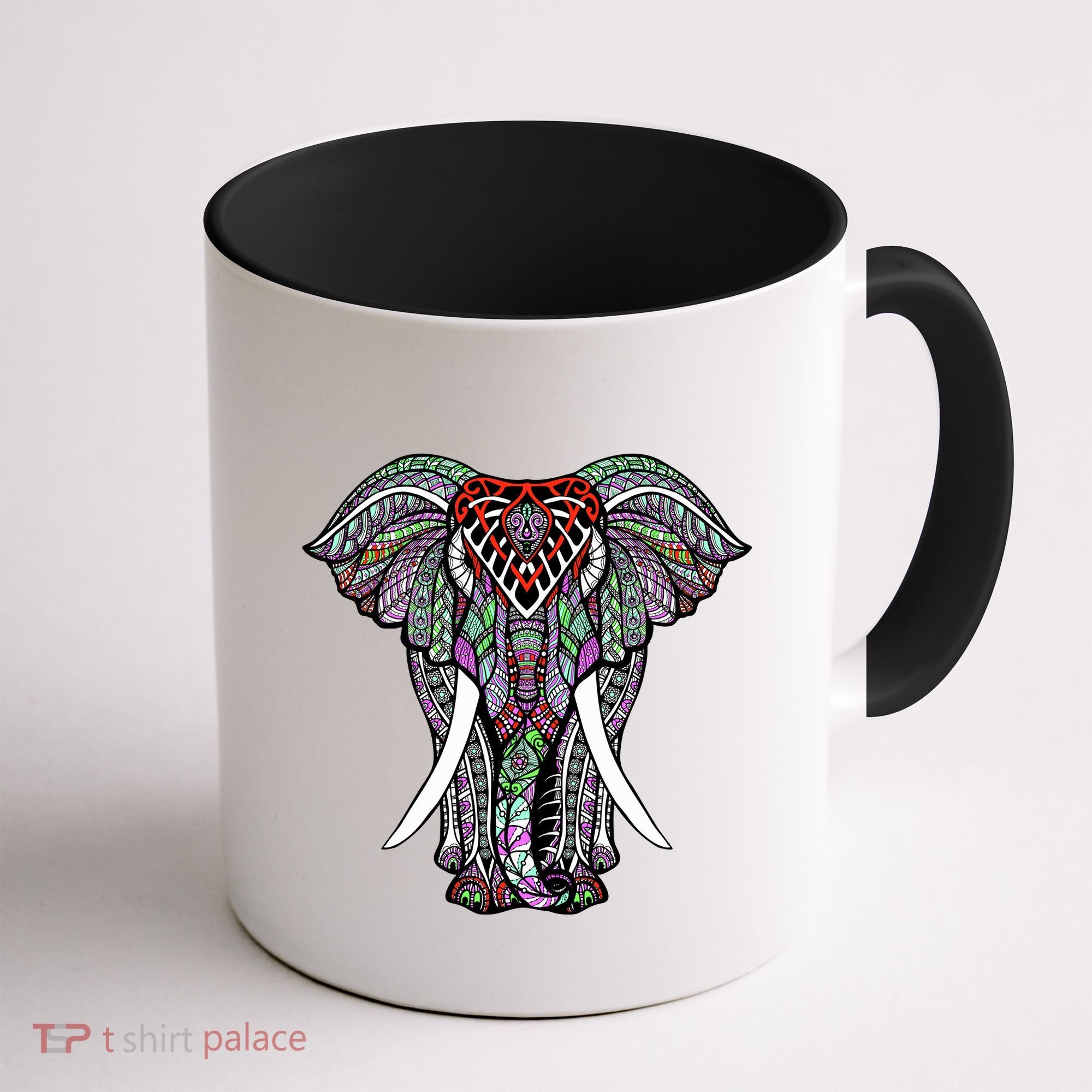 Henna Stylish Artistic Save The Elephants Wildlife Coffee Mug