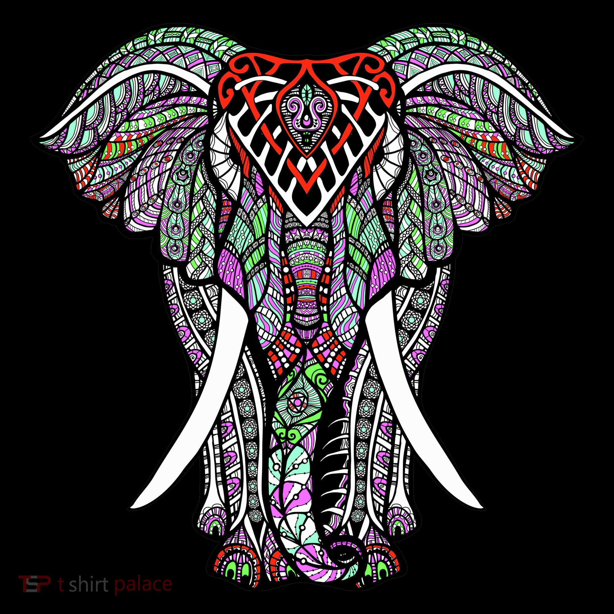 Henna Stylish Artistic Save The Elephants Wildlife Coffee Mug