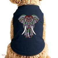 Henna Stylish Artistic Save The Elephants Wildlife Doggie Tank thumb 0