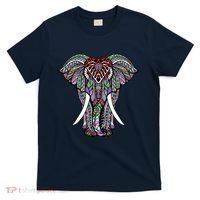 Henna Stylish Artistic Save The Elephants Wildlife T-Shirt thumb 0