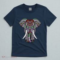 Henna Stylish Artistic Save The Elephants Wildlife T-Shirt thumb 5