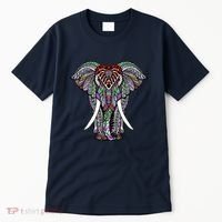 Henna Stylish Artistic Save The Elephants Wildlife Tall T-Shirt thumb 0