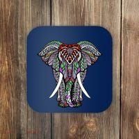 Henna Stylish Artistic Save The Elephants Wildlife Coaster thumb 0