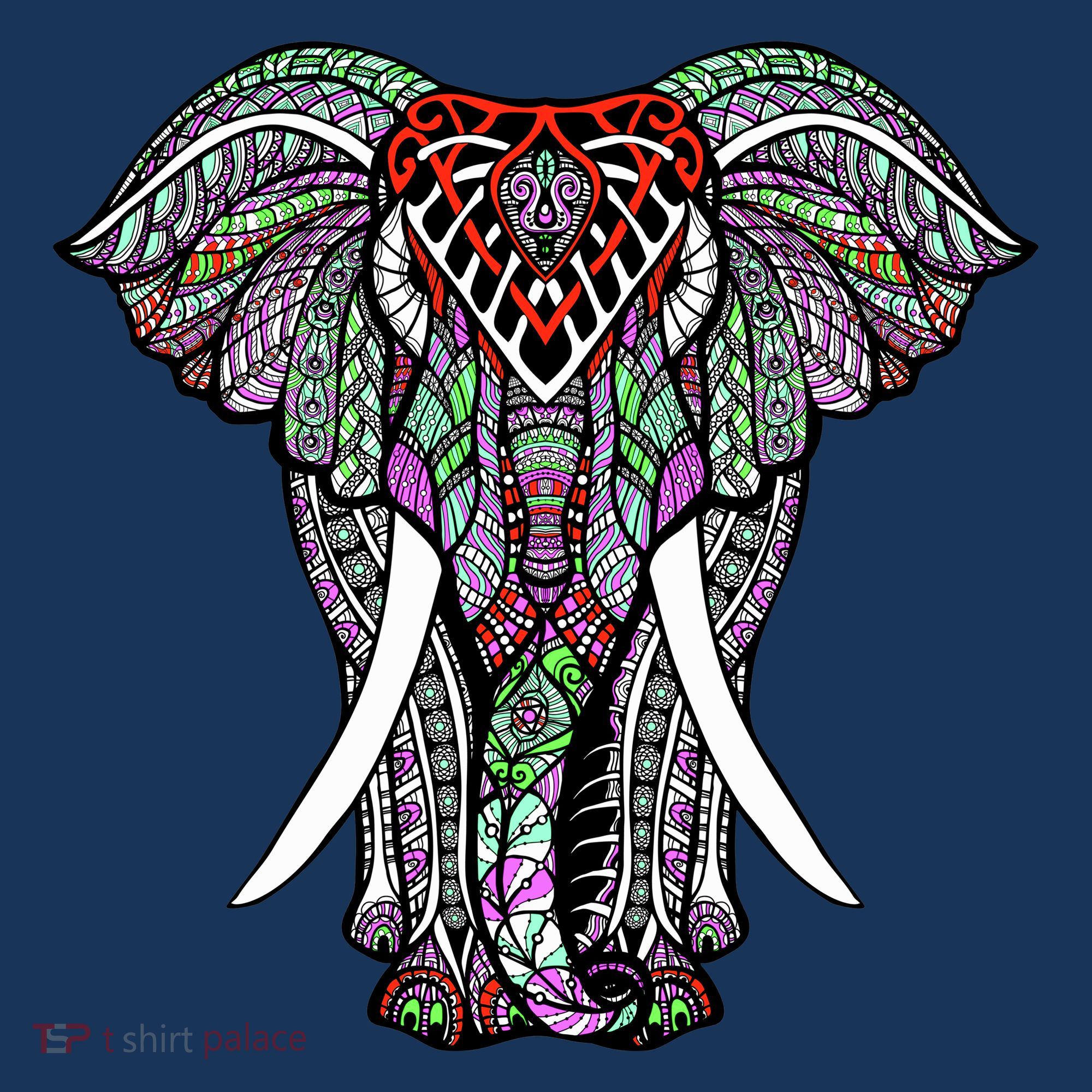 Henna Stylish Artistic Save The Elephants Wildlife Women's Tank Top