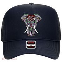 Henna Stylish Artistic Save The Elephants Wildlife Hat thumb 0