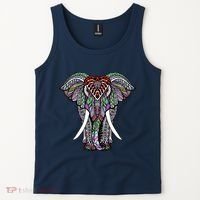 Henna Stylish Artistic Save The Elephants Wildlife Tank Top thumb 2