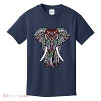 Henna Stylish Artistic Save The Elephants Wildlife Kids T-Shirt thumb 0