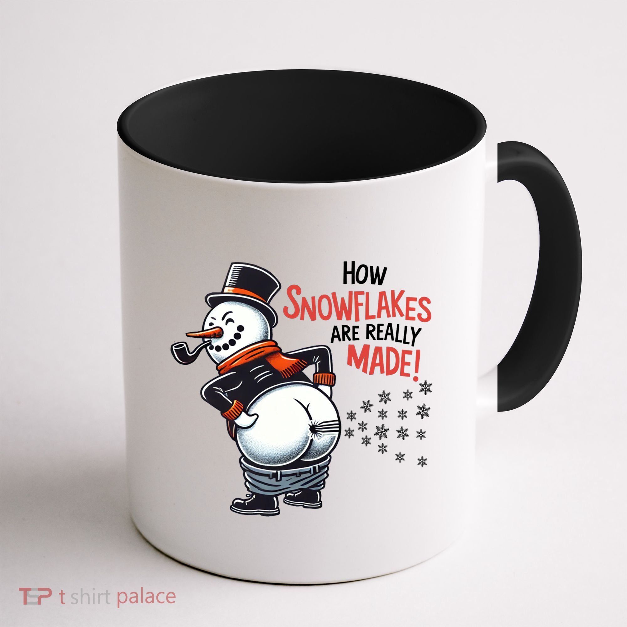How Snowflakes Are Made Funny Winter Snowman Coffee Mug