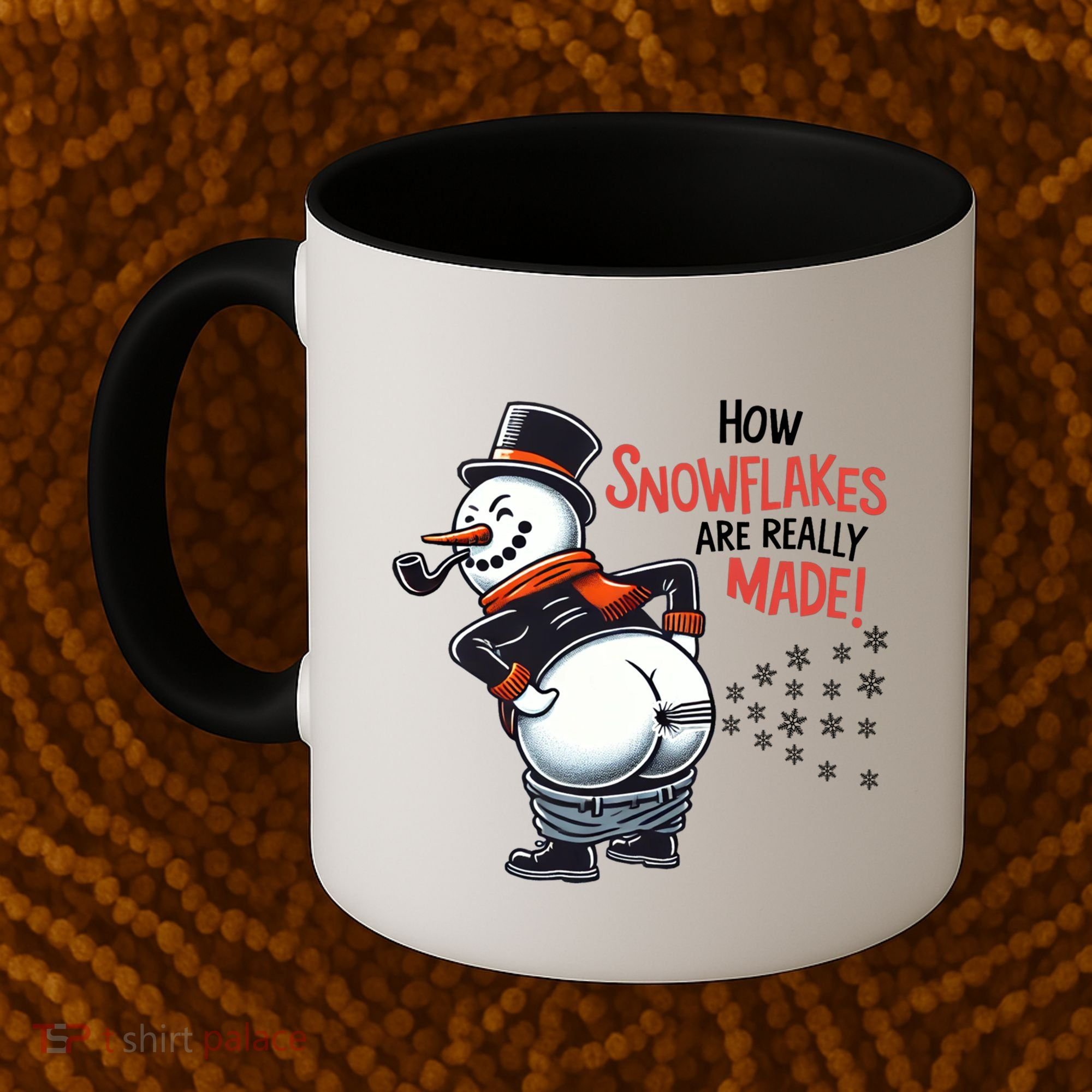 How Snowflakes Are Made Funny Winter Snowman Coffee Mug