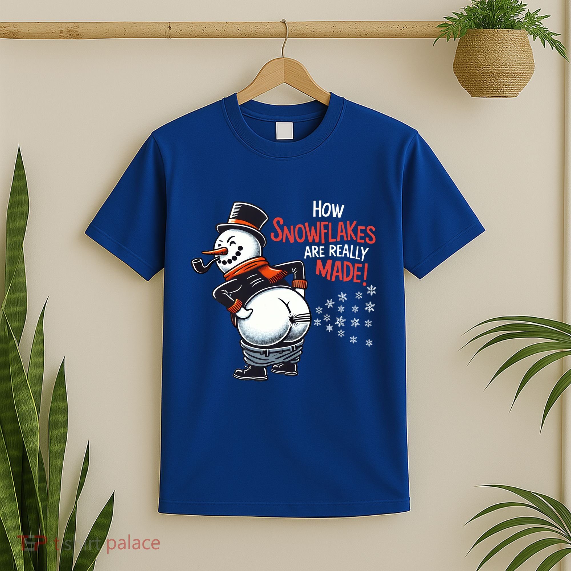 How Snowflakes Are Made Funny Winter Snowman T-Shirt