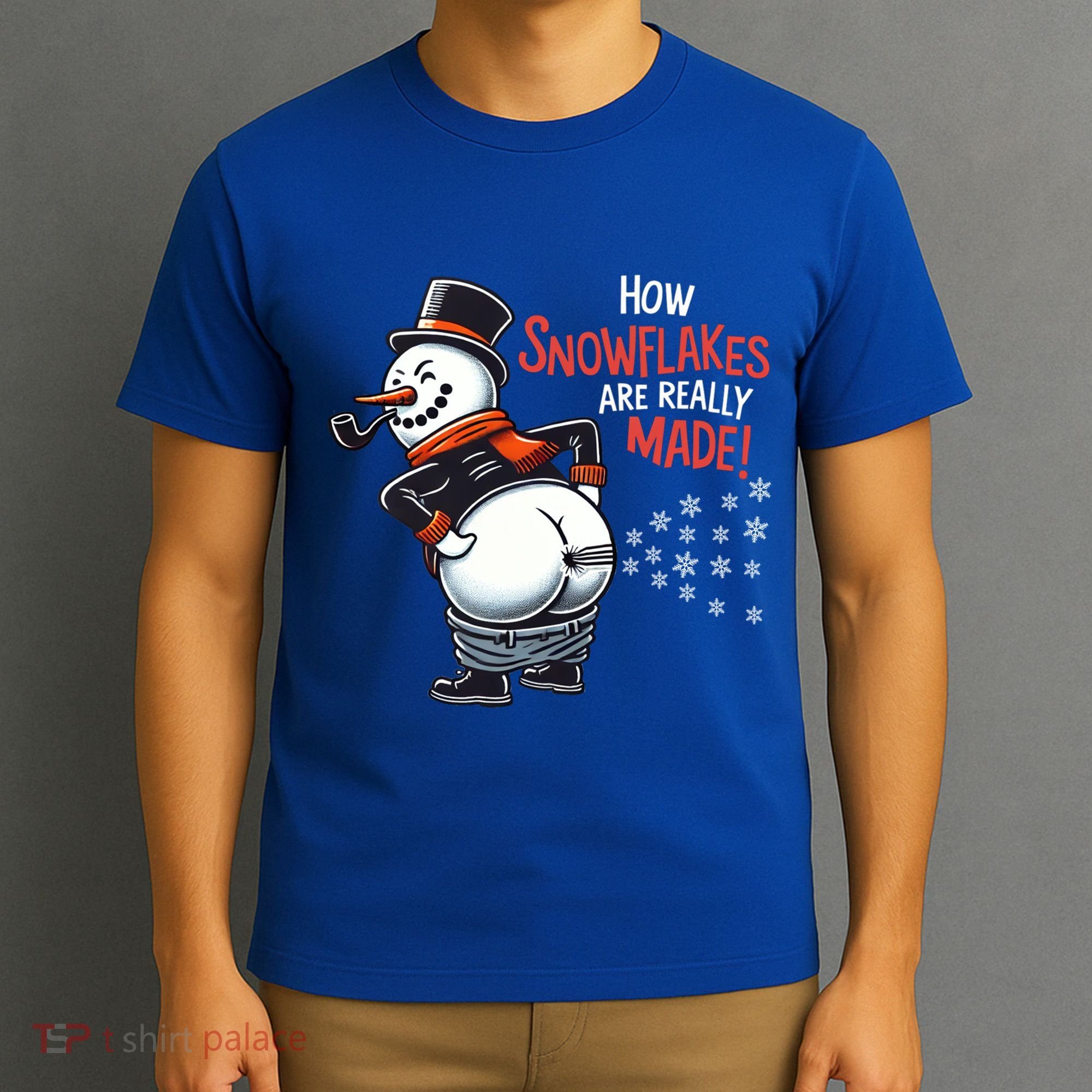 How Snowflakes Are Made Funny Winter Snowman T-Shirt