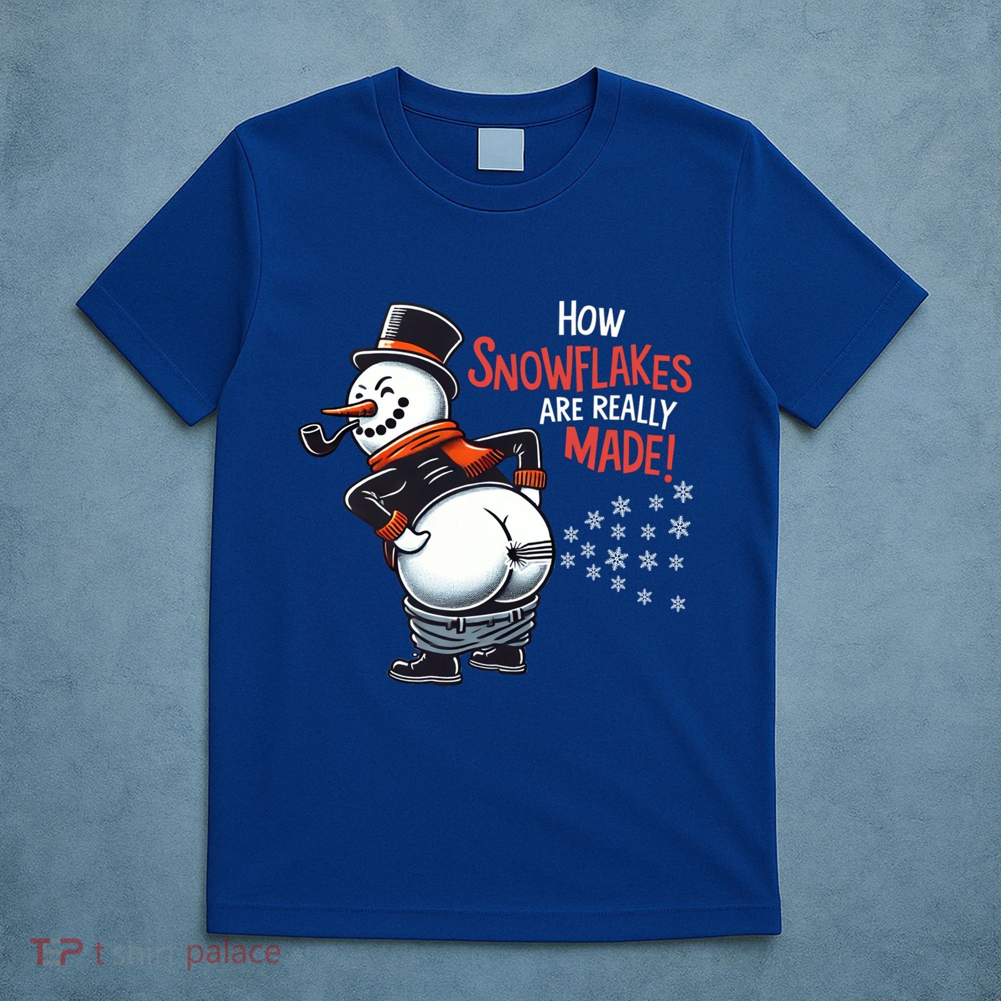 How Snowflakes Are Made Funny Winter Snowman T-Shirt