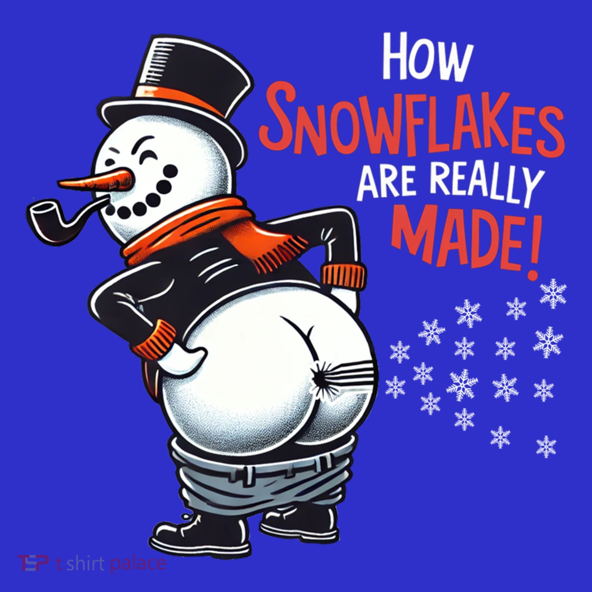 How Snowflakes Are Made Funny Winter Snowman Women's Tank Top