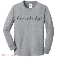Homebody Stay At Home Gift For Introvert Kids Long Sleeve Shirt thumb 0