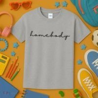 Homebody Stay At Home Gift For Introvert Kids T-Shirt thumb 3