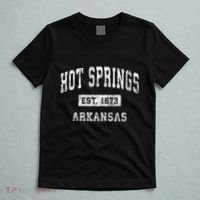 Hot Springs Arkansas Ar Vintage Established Sports T-Shirt thumb 5