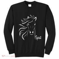 Horse Spirit Animal For Riding Lovers Feel Free Gift Idea Sweatshirt thumb 0